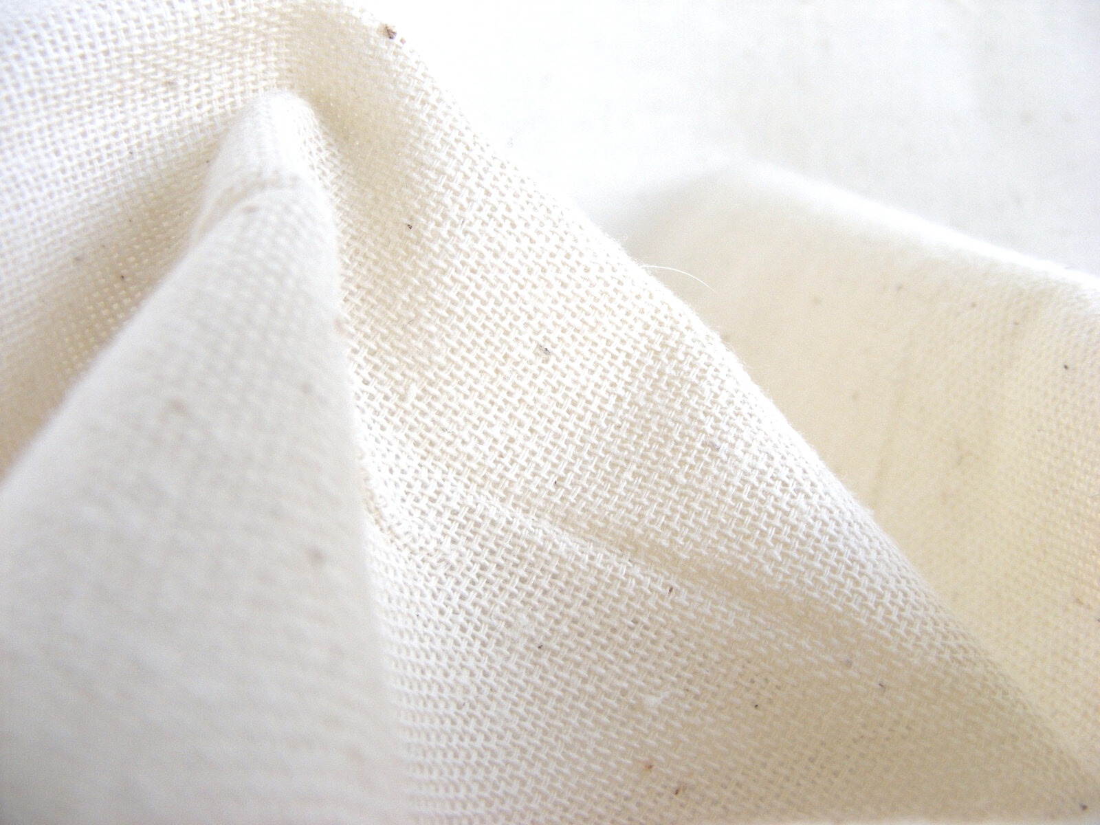 Texture of Beige Fabric Closeup